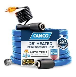 Camco RV Heated Drinking Water Hose For Cold Weather/Snow